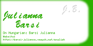 julianna barsi business card